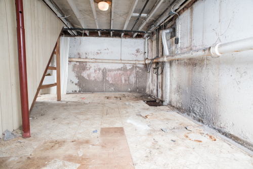 Before Basement Waterproofing in Eastern & Central PA