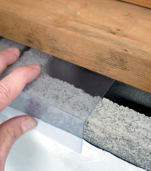 Block wall clear covering for wet crawl spaces in Williamsport