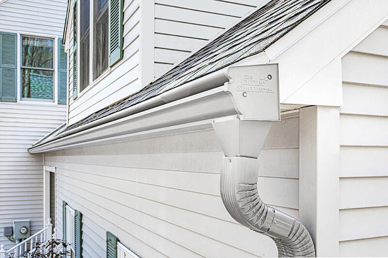 Home with Gutter Shutter seamless gutters